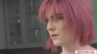 TGirl Ella Hollywood finally gets fuck in missionary position