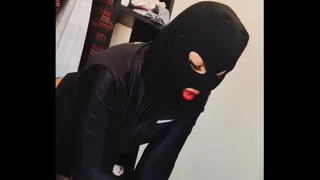 Thief starts stealing and ends up getting horny watching my cock