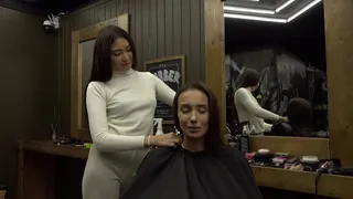 Exotic hairdresser tempted into kinky threeway with couple