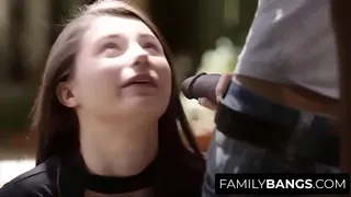 Sweet Tiny Princess Stacked in the Windows ⭐ FamilyBangs.com