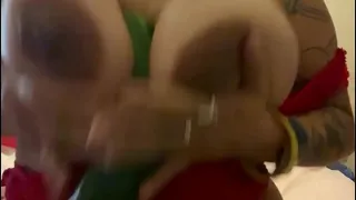 Tit fucking at home