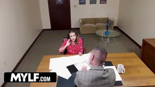 Soccer Step-Soccer-Mom Saves Her Prankster Stepson From Expulsion By Munching On The Principals Cock
