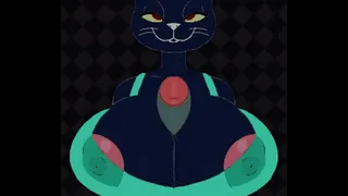 Mae gives you her cat titties - BB