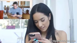 Hot Milf Has Sneaky Sex With Her Husband's After Feeling Lonely