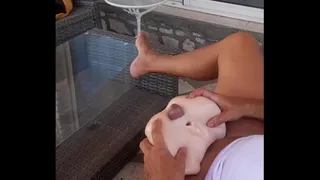Take your toy outside