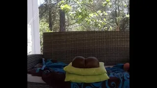 Take his toy on the bench