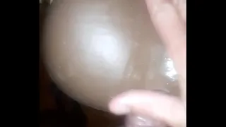Loving to fuck her black toy