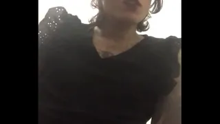 Sexy model tranny cigarette