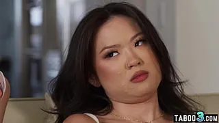 Skinny latin transsexual babe fucking a cute asian slut