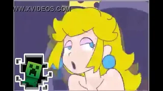 Mario Bros, undermining Peach's ass ft trap by creeper xxx