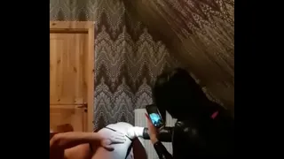 Tranny Kendra fucks my ass with pleasure without rubber