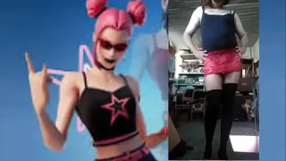 Shemale showing her sexy clothes