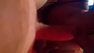 Good little tranny sucking daddy's big fat cock verification video