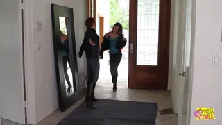 The act of flirting promptly results in Amber Rayne, Lily Cade, and Chloe Lynn engaging in a sexual encounter involving three women