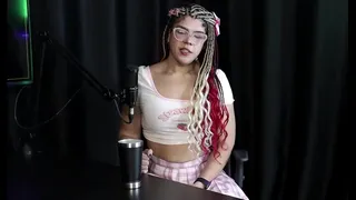She talked about choosing her name, having a sexual disorder and receiving threats and many hate comments for being trans - Sofie Lollipop (Transsexual) (SHEER/RED)