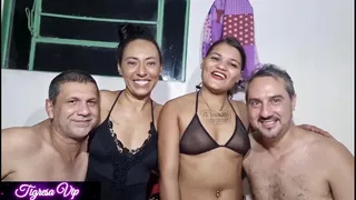 Sex between couples swapping women