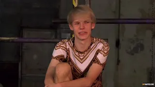 Restrained sub twink anal fucked roughly