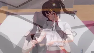Erotic anime: Mouth to mouth service