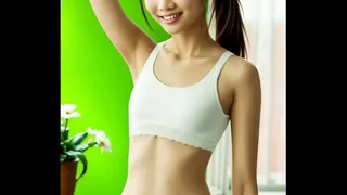 AI Generated Asian Underwear Model