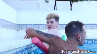 Cute twinks barebacking after rimming