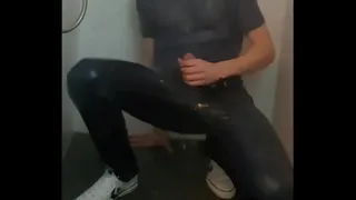 Twink taking shower fully cothed