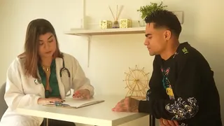 Latina MILF BBW doctor fucks her young big cock patient who accidentally cums in her pussy and gets her pregnant! Danyel Mast