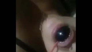 Paddle inside vagina