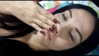 Ale touching her vagina