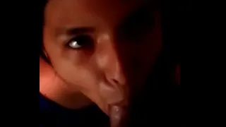 My step cousin takes his dick out and I eat it