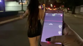 In public with vibrator