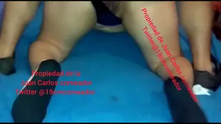 Me drilling her ass to this hot wife and husband recording everything