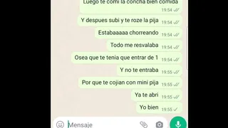 Chatting on WhatsApp with my baby when I took her for the first time