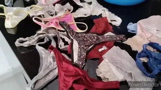 My neighbor lets me into her house and leaves me some panties to smear my honey