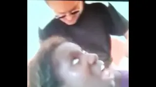 Pissing on a black bitch 3 some