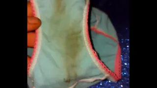 Panties with fluids from the smallest neighbor in the apartment next door