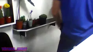 electrician wanted to fuck the saleswoman at the workplace
