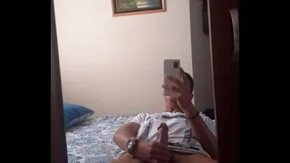 Man just touching himself