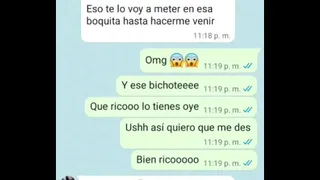 We sent each other videos on WhatsApp and it was delicious