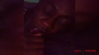 Watching Netflix and sucking on the black anaconda