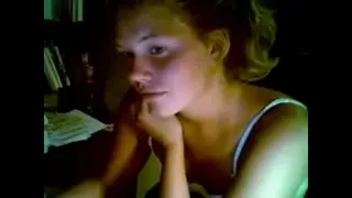 Bored college cutie decides to show off her sexy assets