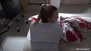 He had a wet dream, so I made it more pleasant for him