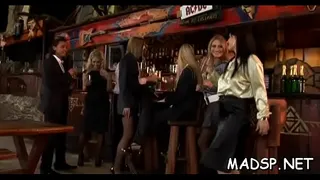 Tight chicks can barely take these large meaty cocks