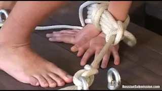A lovely blonde double dominated and fucked
