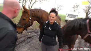 DEUTSCHLAND REPORT - Sexy Ass Wife Blows And Fucks Outdoor With Her Neighbor