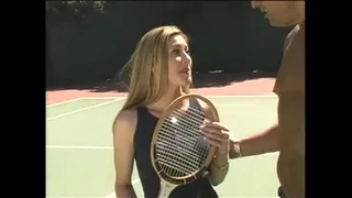 Experienced blonde whore got a cool sex and cum in her big tits