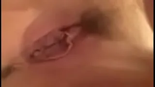 Whore wife playing with her fuck hole
