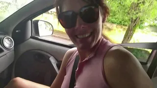 App driver cums in the mouth of the passenger who paid for the ride with a blowjob - Full on RED and Sheer