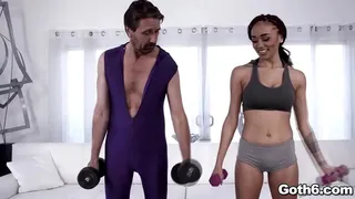 Family ANAL workout session with horny stepdad