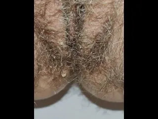 Hairy Pussy's Intense Close-Up Pees