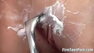 Guy living his Shaving Fantasy